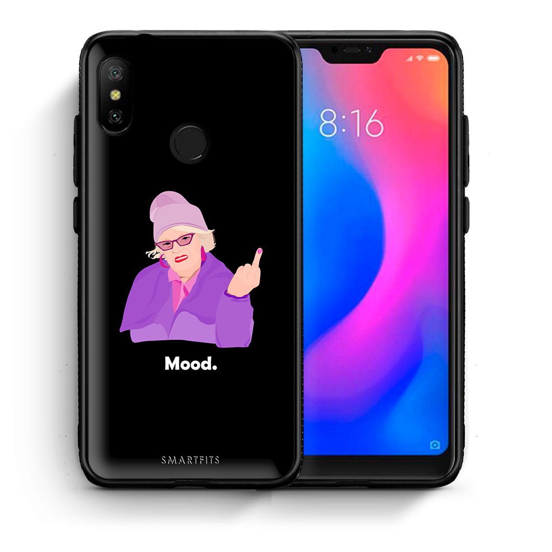 Θήκη Xiaomi Mi A2 Lite Grandma Mood Black από τη Smartfits με σχέδιο στο πίσω μέρος και μαύρο περίβλημα | Xiaomi Mi A2 Lite Grandma Mood Black case with colorful back and black bezels