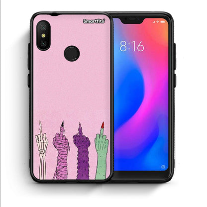 Θήκη Xiaomi Mi A2 Lite Halloween Be A Lady από τη Smartfits με σχέδιο στο πίσω μέρος και μαύρο περίβλημα | Xiaomi Mi A2 Lite Halloween Be A Lady case with colorful back and black bezels