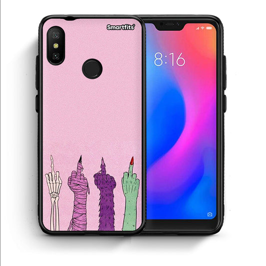 Θήκη Xiaomi Mi A2 Lite Halloween Be A Lady από τη Smartfits με σχέδιο στο πίσω μέρος και μαύρο περίβλημα | Xiaomi Mi A2 Lite Halloween Be A Lady case with colorful back and black bezels