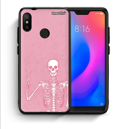 Θήκη Xiaomi Mi A2 Lite Halloween Motivation από τη Smartfits με σχέδιο στο πίσω μέρος και μαύρο περίβλημα | Xiaomi Mi A2 Lite Halloween Motivation case with colorful back and black bezels