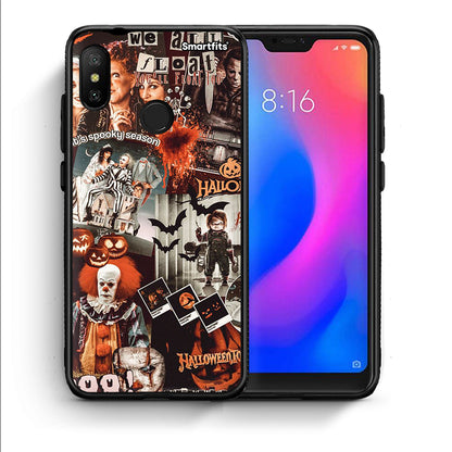 Θήκη Xiaomi Mi A2 Lite Halloween Spooky Season από τη Smartfits με σχέδιο στο πίσω μέρος και μαύρο περίβλημα | Xiaomi Mi A2 Lite Halloween Spooky Season case with colorful back and black bezels