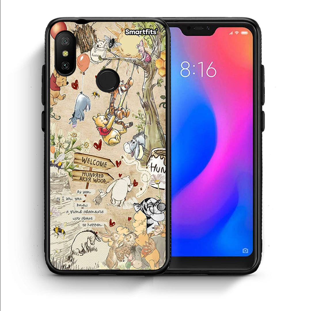 Θήκη Xiaomi Mi A2 Lite Happy Friends από τη Smartfits με σχέδιο στο πίσω μέρος και μαύρο περίβλημα | Xiaomi Mi A2 Lite Happy Friends case with colorful back and black bezels