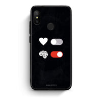 Thumbnail for Xiaomi Mi A2 Lite Heart Vs Brain Θήκη Αγίου Βαλεντίνου από τη Smartfits με σχέδιο στο πίσω μέρος και μαύρο περίβλημα | Smartphone case with colorful back and black bezels by Smartfits
