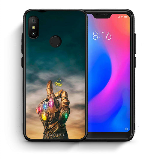 Θήκη Xiaomi Mi A2 Lite Infinity Snap από τη Smartfits με σχέδιο στο πίσω μέρος και μαύρο περίβλημα | Xiaomi Mi A2 Lite Infinity Snap case with colorful back and black bezels
