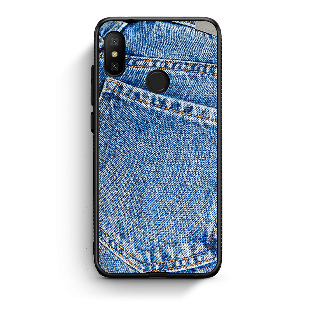 Xiaomi Mi A2 Lite Jeans Pocket θήκη από τη Smartfits με σχέδιο στο πίσω μέρος και μαύρο περίβλημα | Smartphone case with colorful back and black bezels by Smartfits