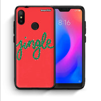 Thumbnail for Θήκη Xiaomi Mi A2 Lite Jingle Xmas από τη Smartfits με σχέδιο στο πίσω μέρος και μαύρο περίβλημα | Xiaomi Mi A2 Lite Jingle Xmas case with colorful back and black bezels