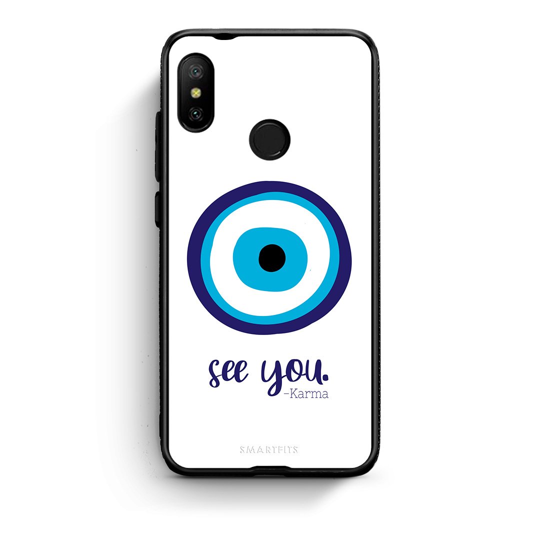 Xiaomi Mi A2 Lite Karma Says θήκη από τη Smartfits με σχέδιο στο πίσω μέρος και μαύρο περίβλημα | Smartphone case with colorful back and black bezels by Smartfits
