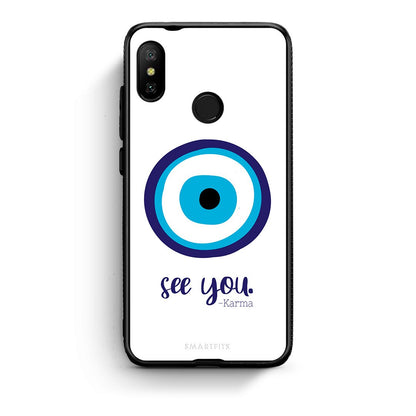 Xiaomi Mi A2 Lite Karma Says θήκη από τη Smartfits με σχέδιο στο πίσω μέρος και μαύρο περίβλημα | Smartphone case with colorful back and black bezels by Smartfits