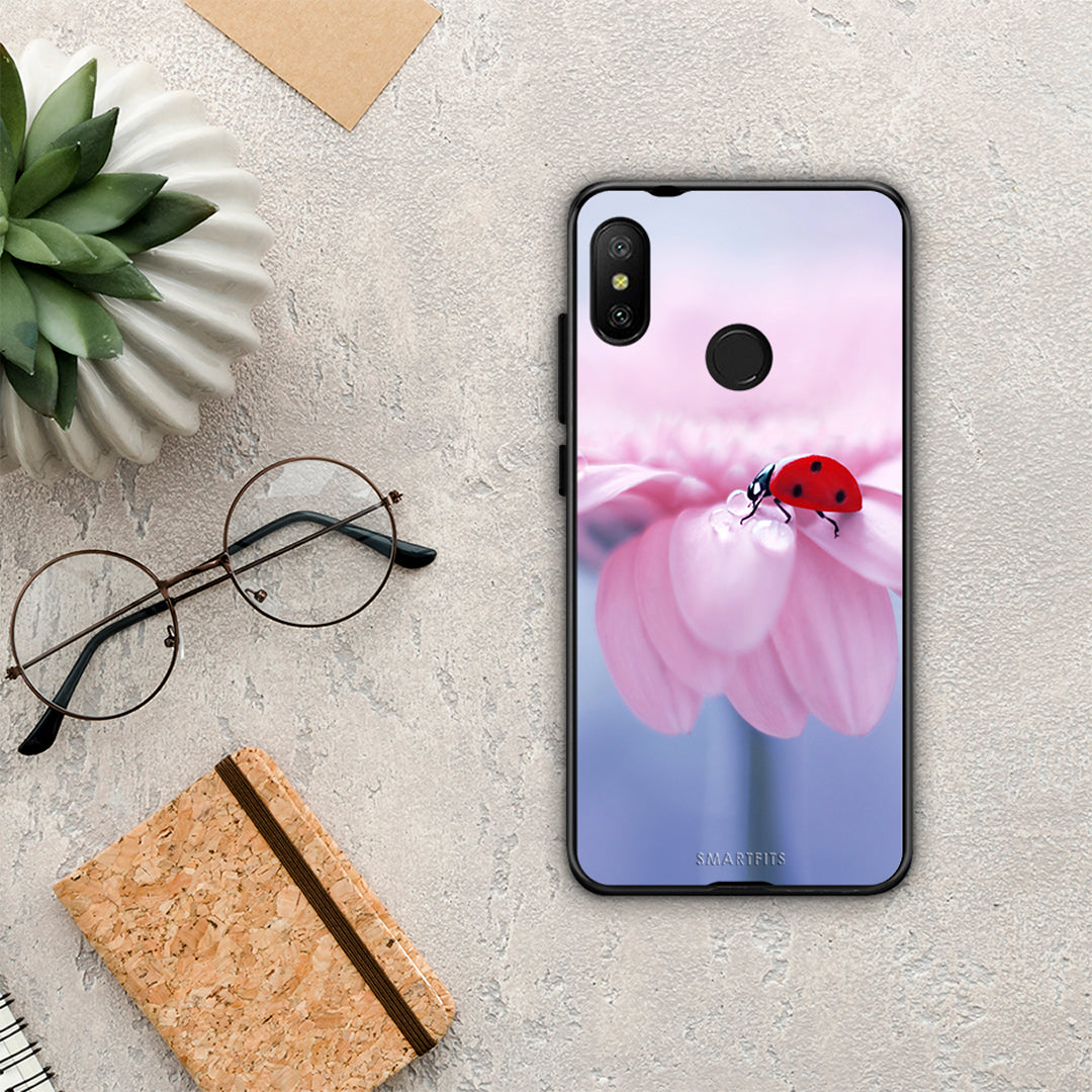 Ladybug Flower - Xiaomi Mi A2 Lite θήκη
