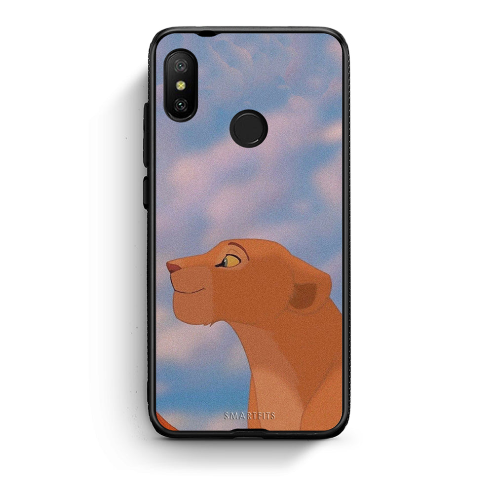 Xiaomi Mi A2 Lite Lion Love 2 Θήκη Αγίου Βαλεντίνου από τη Smartfits με σχέδιο στο πίσω μέρος και μαύρο περίβλημα | Smartphone case with colorful back and black bezels by Smartfits