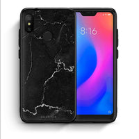 Thumbnail for Θήκη Xiaomi Mi A2 Lite Marble Black από τη Smartfits με σχέδιο στο πίσω μέρος και μαύρο περίβλημα | Xiaomi Mi A2 Lite Marble Black case with colorful back and black bezels