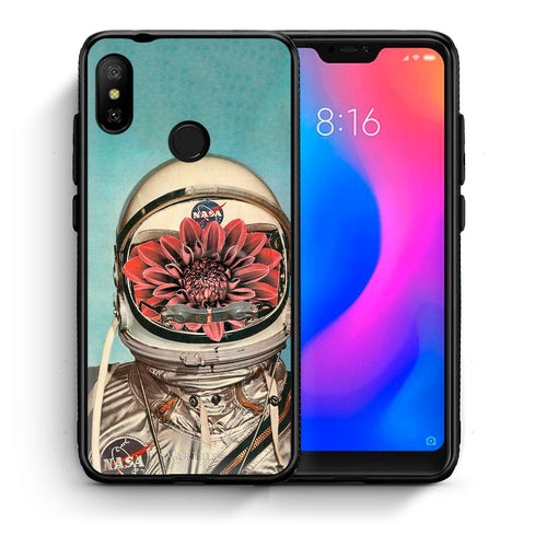 Θήκη Xiaomi Mi A2 Lite Nasa Bloom από τη Smartfits με σχέδιο στο πίσω μέρος και μαύρο περίβλημα | Xiaomi Mi A2 Lite Nasa Bloom case with colorful back and black bezels