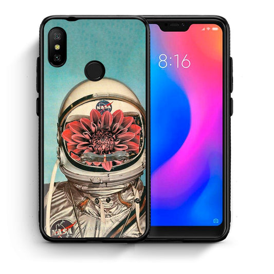 Θήκη Xiaomi Mi A2 Lite Nasa Bloom από τη Smartfits με σχέδιο στο πίσω μέρος και μαύρο περίβλημα | Xiaomi Mi A2 Lite Nasa Bloom case with colorful back and black bezels