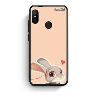 Thumbnail for Xiaomi Mi A2 Lite Nick Wilde And Judy Hopps Love 2 θήκη από τη Smartfits με σχέδιο στο πίσω μέρος και μαύρο περίβλημα | Smartphone case with colorful back and black bezels by Smartfits