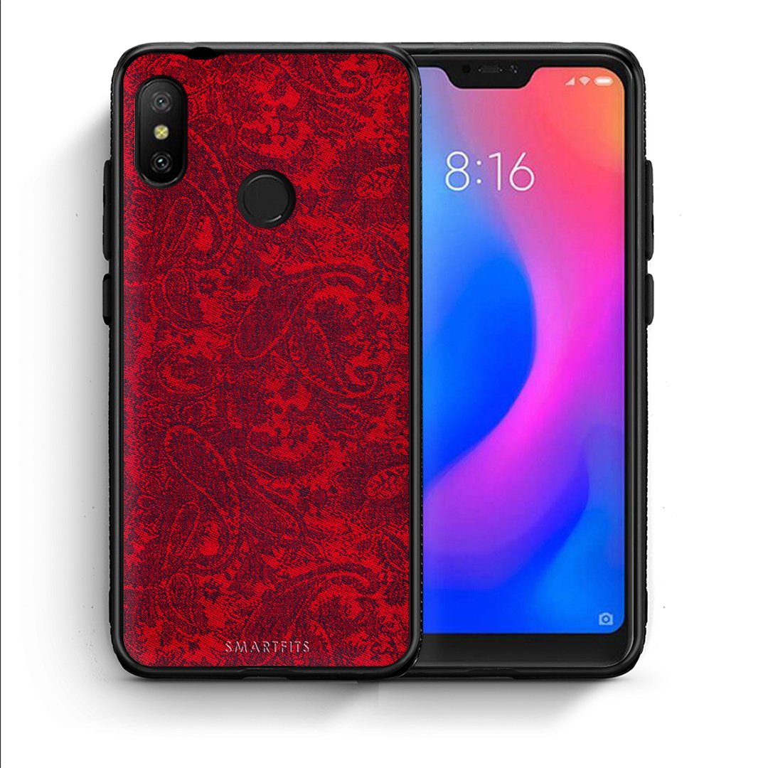 Θήκη Xiaomi Mi A2 Lite Paisley Cashmere από τη Smartfits με σχέδιο στο πίσω μέρος και μαύρο περίβλημα | Xiaomi Mi A2 Lite Paisley Cashmere case with colorful back and black bezels