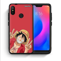 Thumbnail for Θήκη Xiaomi Mi A2 Lite Pirate Luffy από τη Smartfits με σχέδιο στο πίσω μέρος και μαύρο περίβλημα | Xiaomi Mi A2 Lite Pirate Luffy case with colorful back and black bezels