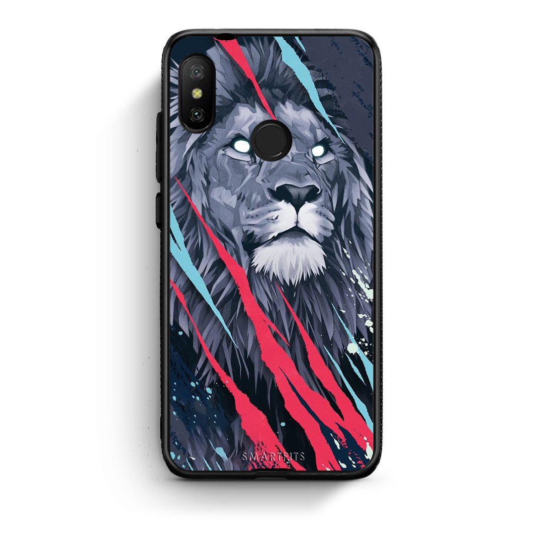 4 - Xiaomi Mi A2 Lite Lion Designer PopArt case, cover, bumper