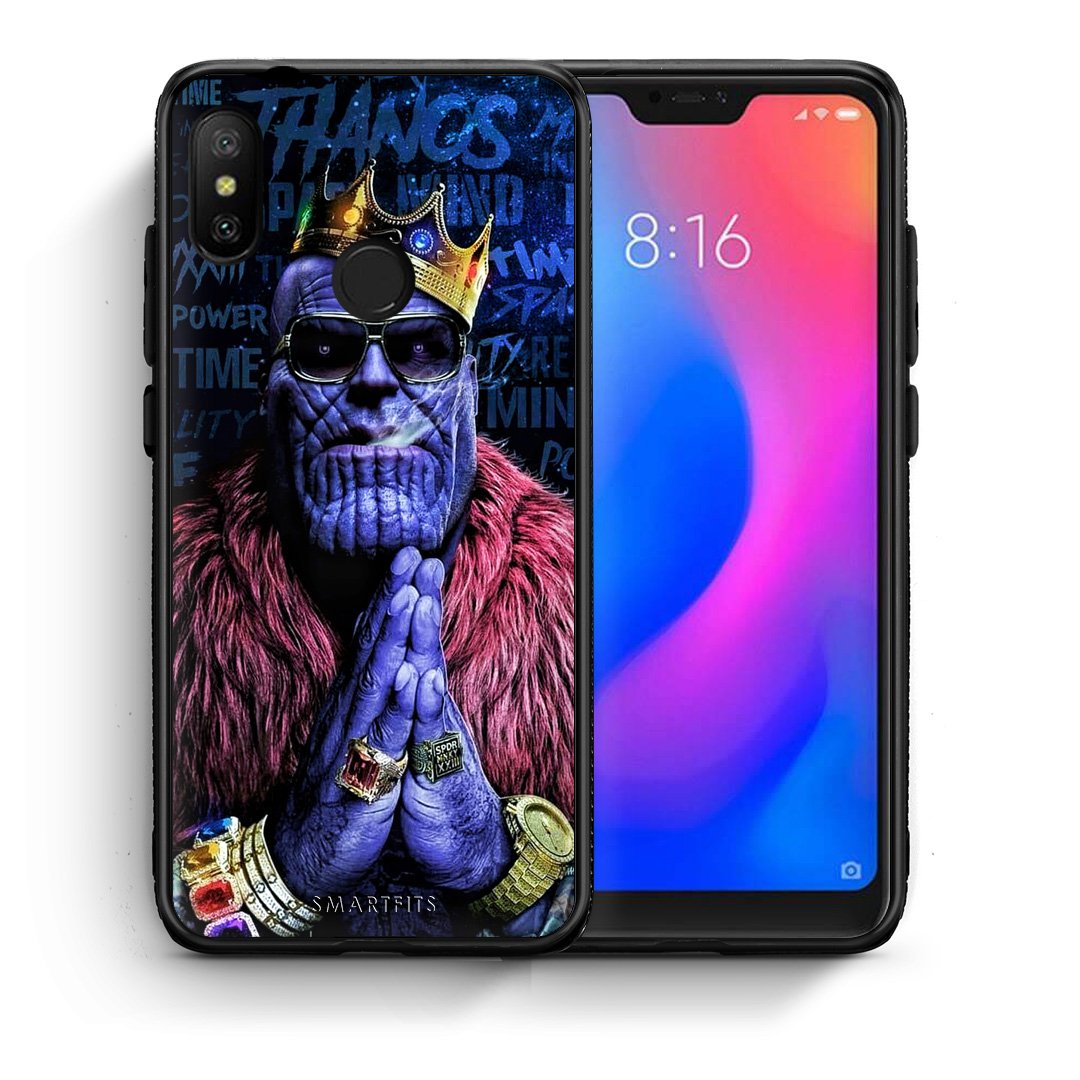 Θήκη Xiaomi Mi A2 Lite Thanos PopArt από τη Smartfits με σχέδιο στο πίσω μέρος και μαύρο περίβλημα | Xiaomi Mi A2 Lite Thanos PopArt case with colorful back and black bezels