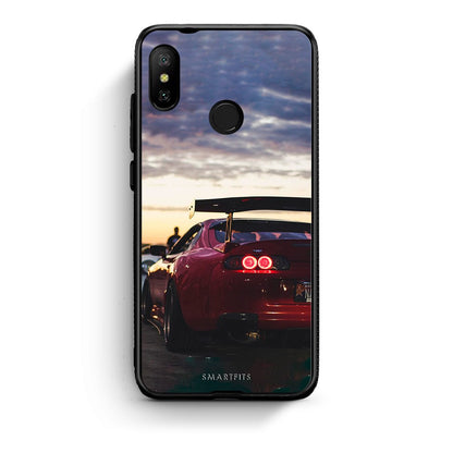 Xiaomi Mi A2 Lite Racing Supra θήκη από τη Smartfits με σχέδιο στο πίσω μέρος και μαύρο περίβλημα | Smartphone case with colorful back and black bezels by Smartfits