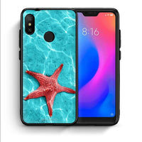 Thumbnail for Θήκη Xiaomi Mi A2 Lite Red Starfish από τη Smartfits με σχέδιο στο πίσω μέρος και μαύρο περίβλημα | Xiaomi Mi A2 Lite Red Starfish case with colorful back and black bezels
