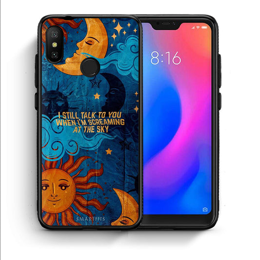 Θήκη Xiaomi Mi A2 Lite Screaming Sky από τη Smartfits με σχέδιο στο πίσω μέρος και μαύρο περίβλημα | Xiaomi Mi A2 Lite Screaming Sky case with colorful back and black bezels