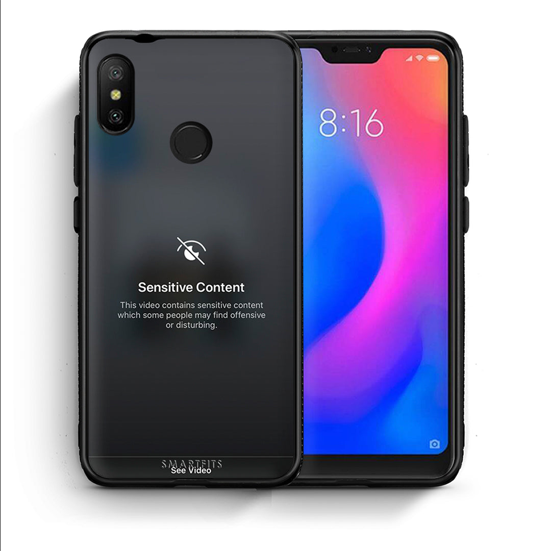Θήκη Xiaomi Mi A2 Lite Sensitive Content από τη Smartfits με σχέδιο στο πίσω μέρος και μαύρο περίβλημα | Xiaomi Mi A2 Lite Sensitive Content case with colorful back and black bezels
