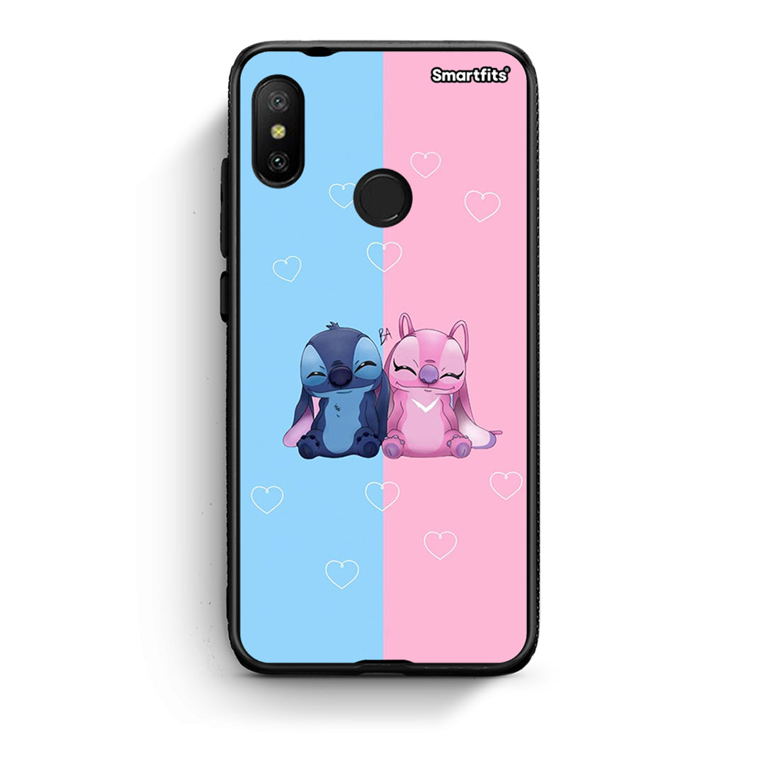 Xiaomi Mi A2 Lite Stitch And Angel θήκη από τη Smartfits με σχέδιο στο πίσω μέρος και μαύρο περίβλημα | Smartphone case with colorful back and black bezels by Smartfits