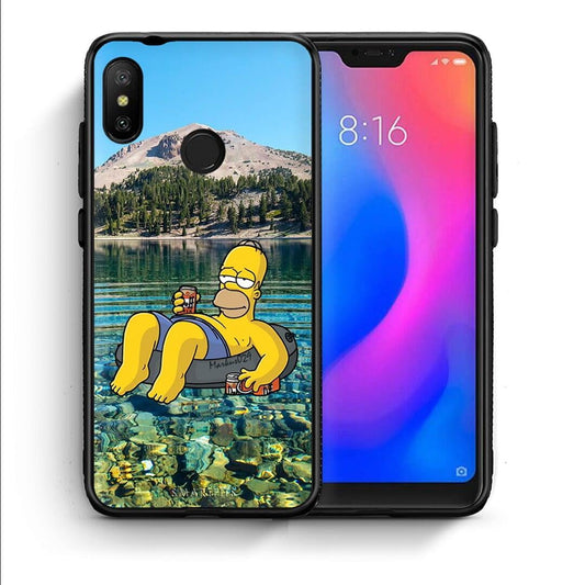 Θήκη Xiaomi Mi A2 Lite Summer Happiness από τη Smartfits με σχέδιο στο πίσω μέρος και μαύρο περίβλημα | Xiaomi Mi A2 Lite Summer Happiness case with colorful back and black bezels
