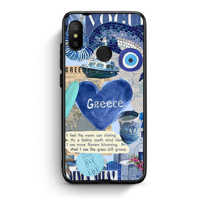 Xiaomi Mi A2 Lite Summer In Greece Θήκη από τη Smartfits με σχέδιο στο πίσω μέρος και μαύρο περίβλημα | Smartphone case with colorful back and black bezels by Smartfits