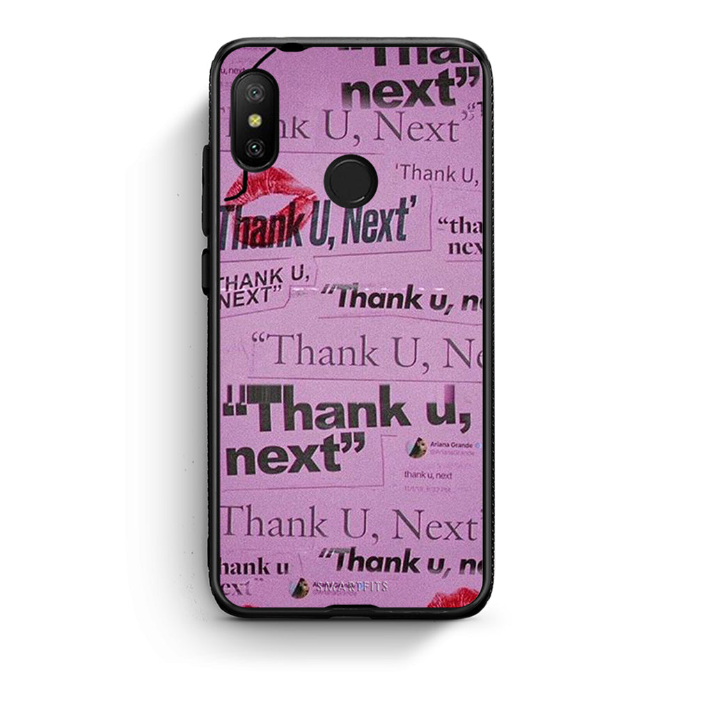 Xiaomi Mi A2 Lite Thank You Next Θήκη Αγίου Βαλεντίνου από τη Smartfits με σχέδιο στο πίσω μέρος και μαύρο περίβλημα | Smartphone case with colorful back and black bezels by Smartfits