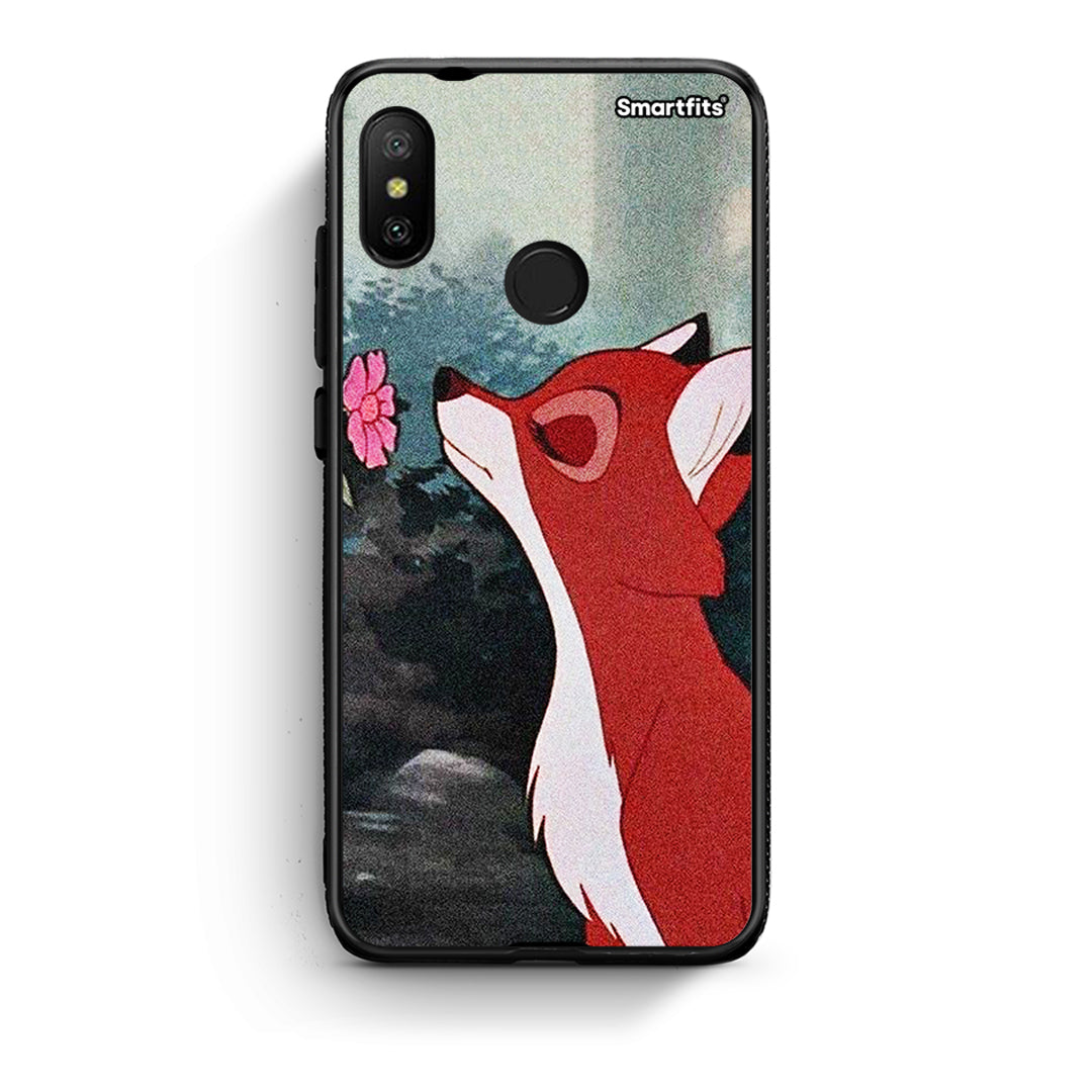 Xiaomi Mi A2 Lite Tod And Vixey Love 2 θήκη από τη Smartfits με σχέδιο στο πίσω μέρος και μαύρο περίβλημα | Smartphone case with colorful back and black bezels by Smartfits