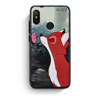 Xiaomi Mi A2 Lite Tod And Vixey Love 2 θήκη από τη Smartfits με σχέδιο στο πίσω μέρος και μαύρο περίβλημα | Smartphone case with colorful back and black bezels by Smartfits