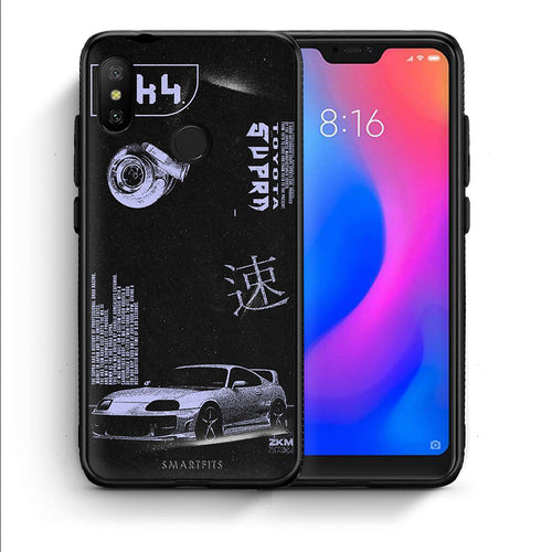 Θήκη Αγίου Βαλεντίνου Xiaomi Mi A2 Lite Tokyo Drift από τη Smartfits με σχέδιο στο πίσω μέρος και μαύρο περίβλημα | Xiaomi Mi A2 Lite Tokyo Drift case with colorful back and black bezels