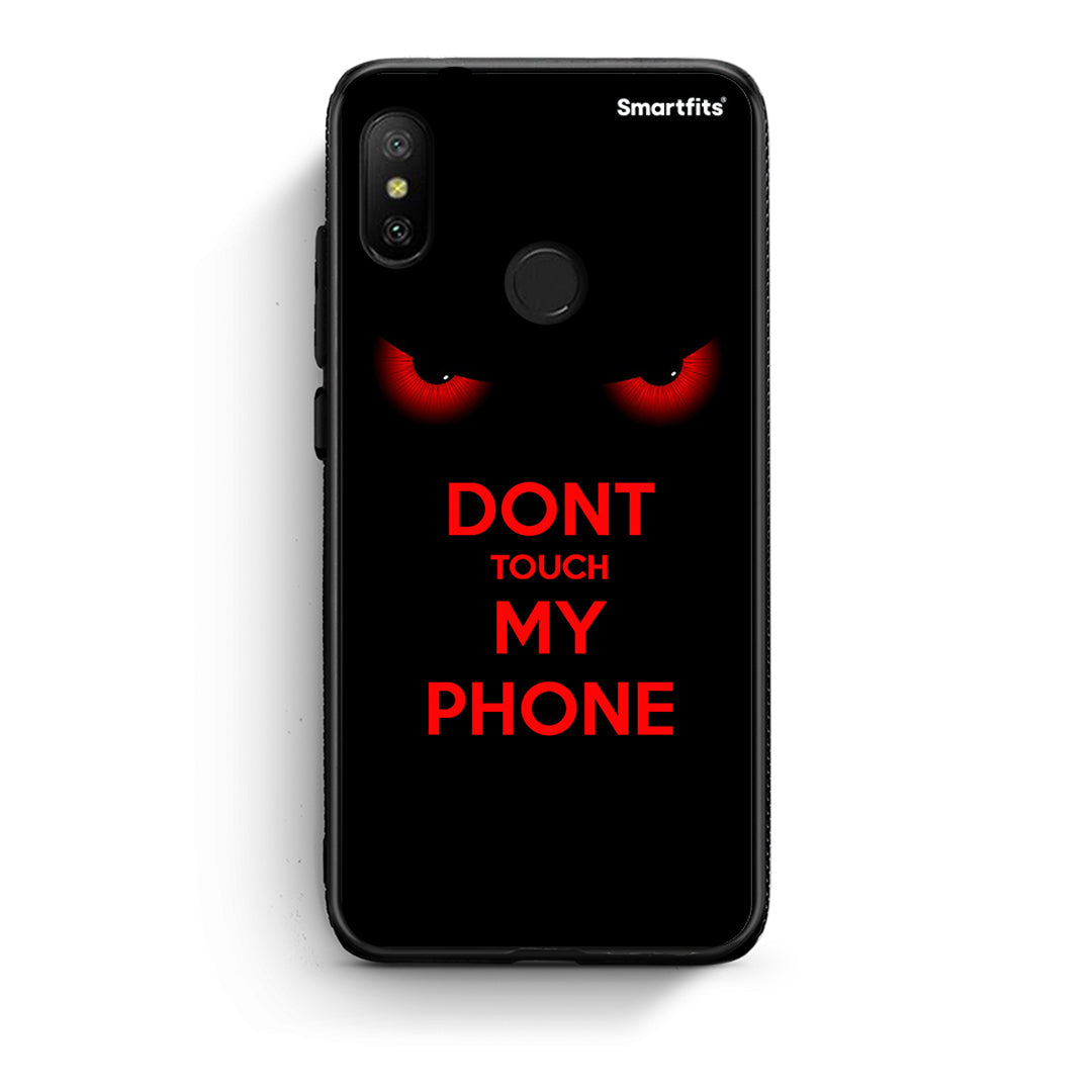 Xiaomi Mi A2 Lite Touch My Phone Θήκη από τη Smartfits με σχέδιο στο πίσω μέρος και μαύρο περίβλημα | Smartphone case with colorful back and black bezels by Smartfits