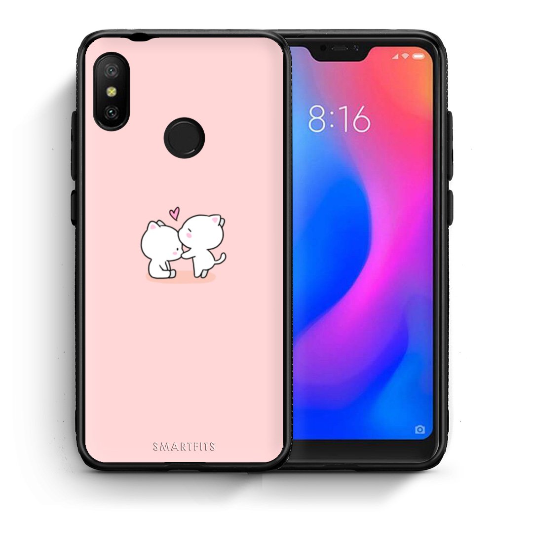 Θήκη Xiaomi Mi A2 Lite Love Valentine από τη Smartfits με σχέδιο στο πίσω μέρος και μαύρο περίβλημα | Xiaomi Mi A2 Lite Love Valentine case with colorful back and black bezels