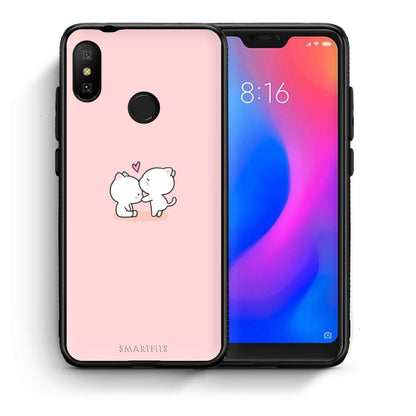 Θήκη Xiaomi Mi A2 Lite Love Valentine από τη Smartfits με σχέδιο στο πίσω μέρος και μαύρο περίβλημα | Xiaomi Mi A2 Lite Love Valentine case with colorful back and black bezels