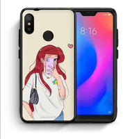 Thumbnail for Θήκη Xiaomi Mi A2 Lite Walking Mermaid από τη Smartfits με σχέδιο στο πίσω μέρος και μαύρο περίβλημα | Xiaomi Mi A2 Lite Walking Mermaid case with colorful back and black bezels