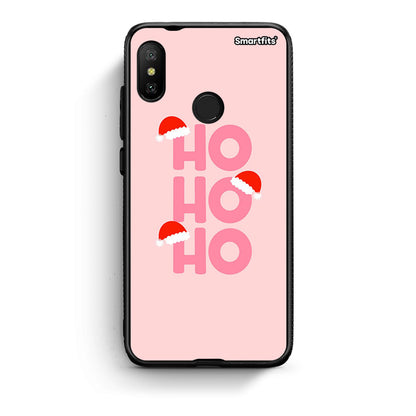 Xiaomi Mi A2 Lite Xmas Ho Ho Ho θήκη από τη Smartfits με σχέδιο στο πίσω μέρος και μαύρο περίβλημα | Smartphone case with colorful back and black bezels by Smartfits