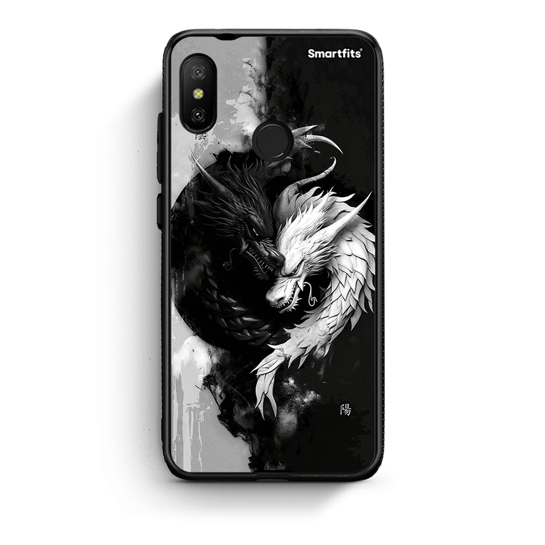 Xiaomi Mi A2 Lite Yin Yang Θήκη από τη Smartfits με σχέδιο στο πίσω μέρος και μαύρο περίβλημα | Smartphone case with colorful back and black bezels by Smartfits