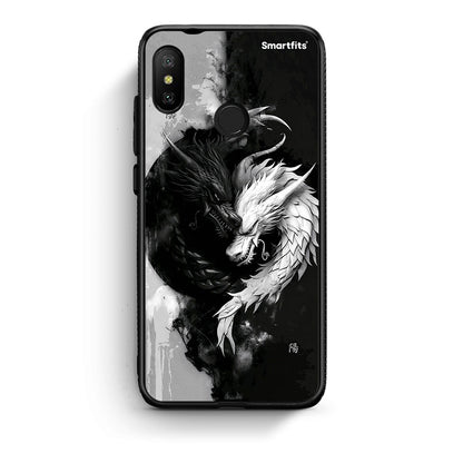 Xiaomi Mi A2 Lite Yin Yang Θήκη από τη Smartfits με σχέδιο στο πίσω μέρος και μαύρο περίβλημα | Smartphone case with colorful back and black bezels by Smartfits