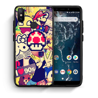 Thumbnail for Θήκη Xiaomi Mi A2 Love The 90s από τη Smartfits με σχέδιο στο πίσω μέρος και μαύρο περίβλημα | Xiaomi Mi A2 Love The 90s case with colorful back and black bezels
