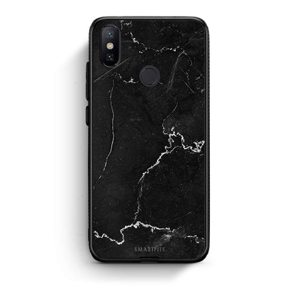 Xiaomi Mi A2 Marble Black θήκη από τη Smartfits με σχέδιο στο πίσω μέρος και μαύρο περίβλημα | Smartphone case with colorful back and black bezels by Smartfits