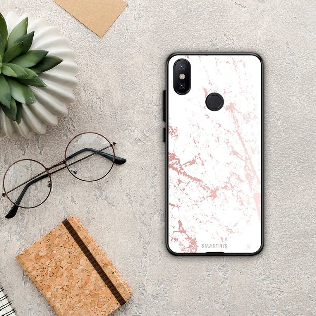 Marble Pink Splash - Xiaomi Mi A2 θήκη