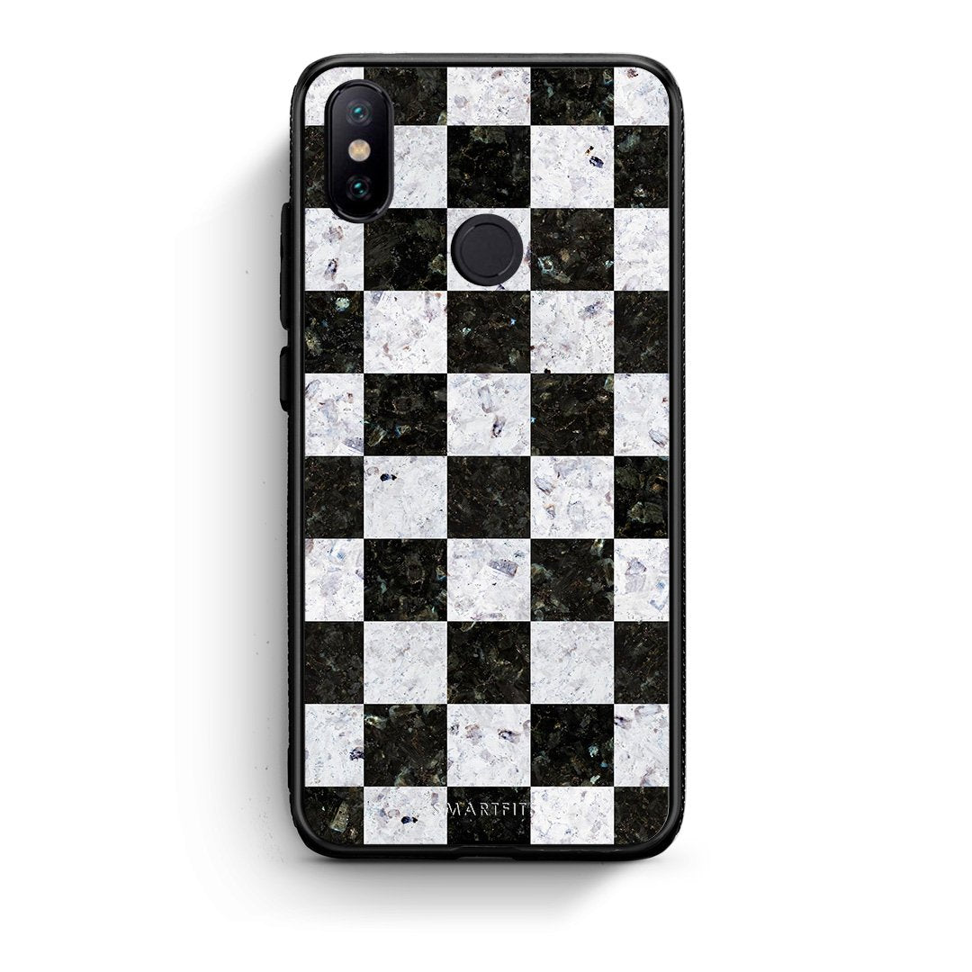 4 - Xiaomi Mi A2 Square Geometric Marble case, cover, bumper