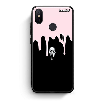 Xiaomi Mi A2 Melting Halloween Mask Θήκη από τη Smartfits με σχέδιο στο πίσω μέρος και μαύρο περίβλημα | Smartphone case with colorful back and black bezels by Smartfits