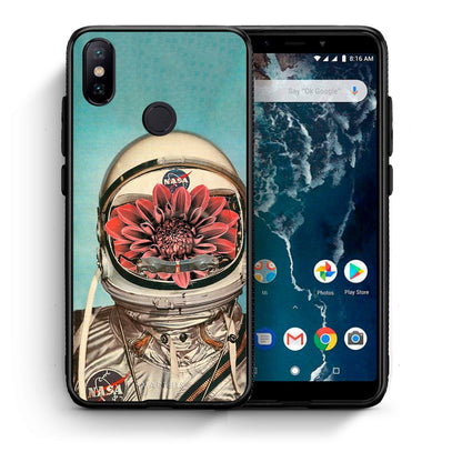 Θήκη Xiaomi Mi A2 Nasa Bloom από τη Smartfits με σχέδιο στο πίσω μέρος και μαύρο περίβλημα | Xiaomi Mi A2 Nasa Bloom case with colorful back and black bezels