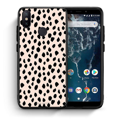 Θήκη Xiaomi Mi A2 New Polka Dots από τη Smartfits με σχέδιο στο πίσω μέρος και μαύρο περίβλημα | Xiaomi Mi A2 New Polka Dots case with colorful back and black bezels