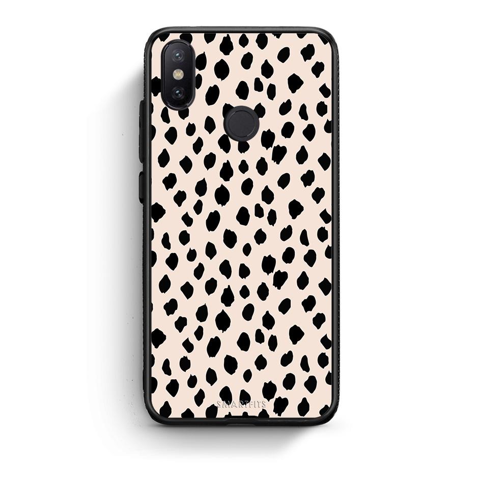 Xiaomi Mi A2 New Polka Dots θήκη από τη Smartfits με σχέδιο στο πίσω μέρος και μαύρο περίβλημα | Smartphone case with colorful back and black bezels by Smartfits