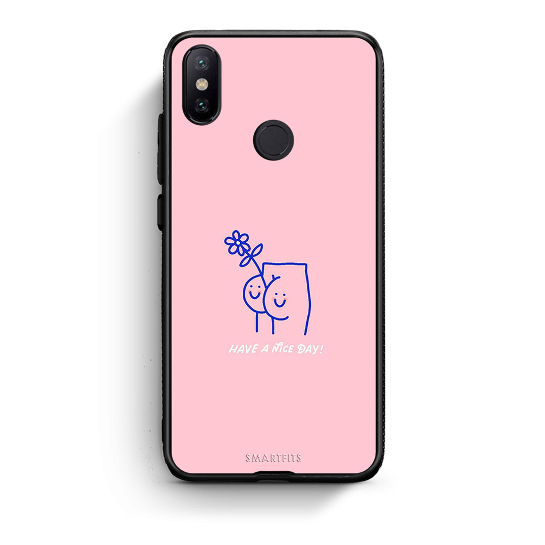 Xiaomi Mi A2 Nice Day θήκη από τη Smartfits με σχέδιο στο πίσω μέρος και μαύρο περίβλημα | Smartphone case with colorful back and black bezels by Smartfits