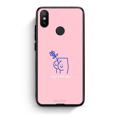 Xiaomi Mi A2 Nice Day θήκη από τη Smartfits με σχέδιο στο πίσω μέρος και μαύρο περίβλημα | Smartphone case with colorful back and black bezels by Smartfits